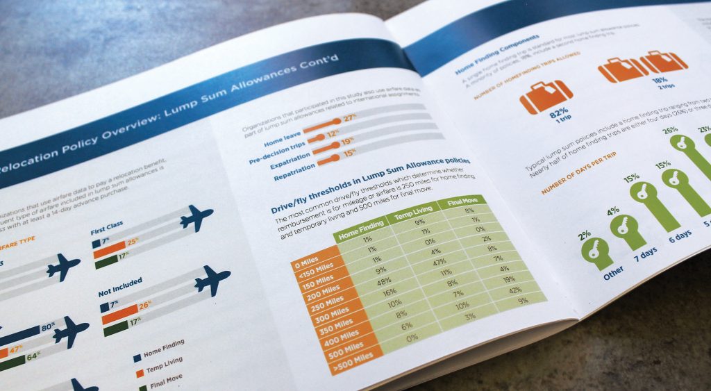 infographic explaining information to a reader visually 