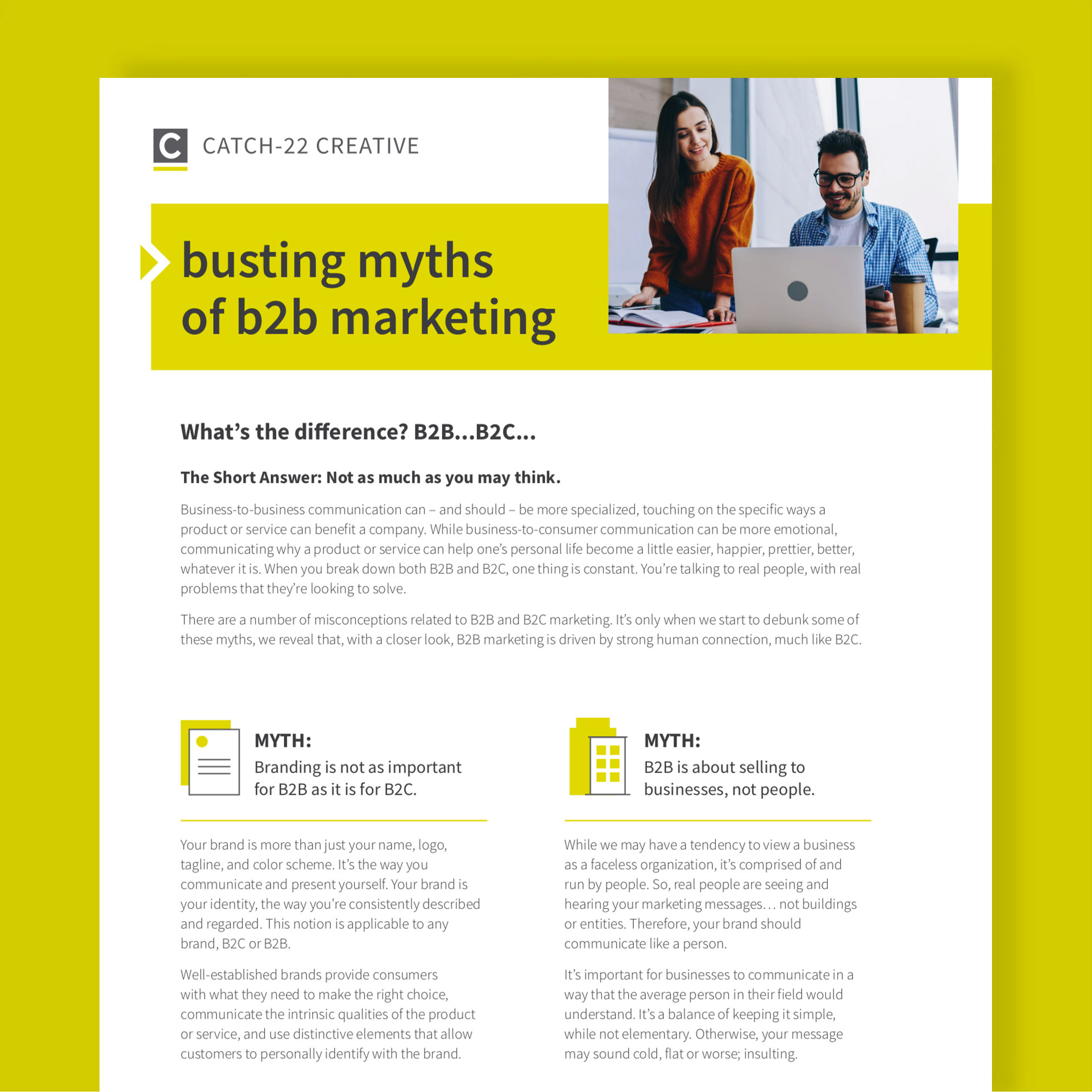 busting myths of b2b marketing